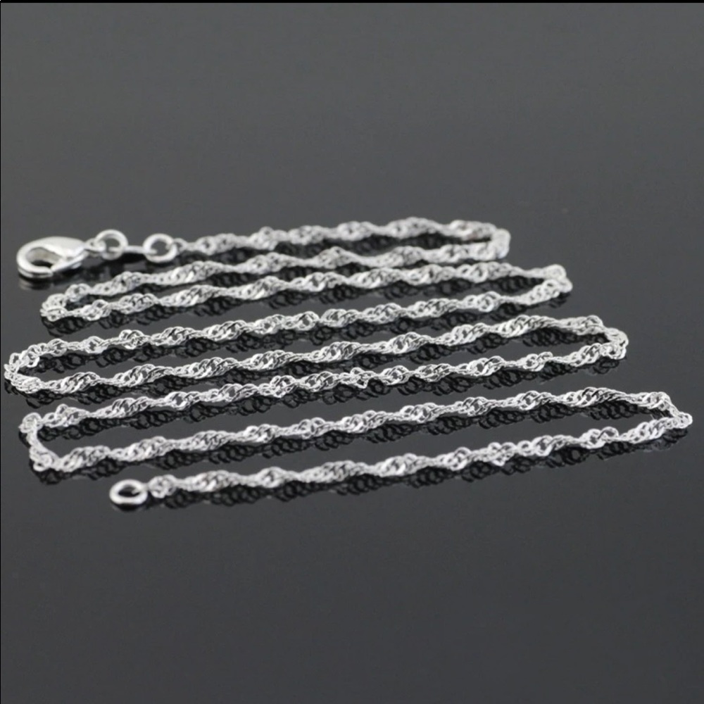 925 stamps Sterling silver necklace